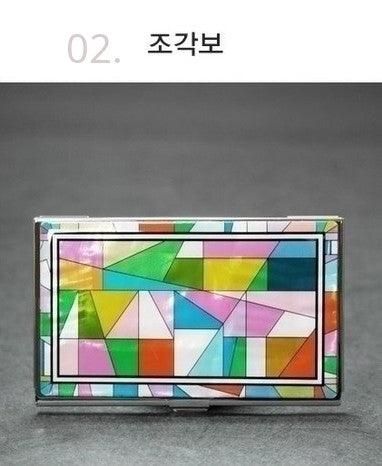 Woojin Art Mother-of-pearl Business Card Case Business Card Wallet - EmpressKorea
