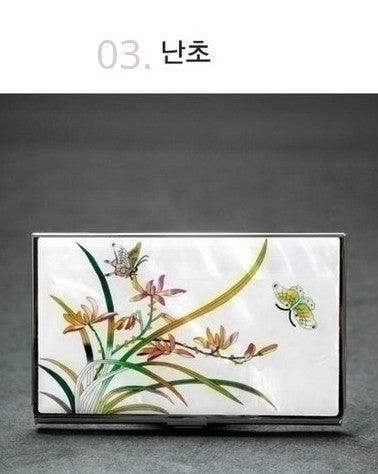 Woojin Art Mother-of-pearl Business Card Case Business Card Wallet - EmpressKorea
