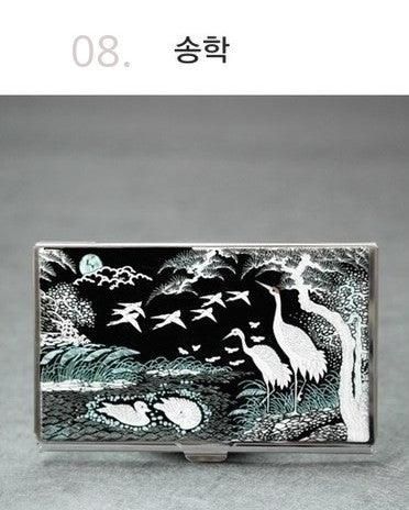 Woojin Art Mother-of-pearl Business Card Case Business Card Wallet - EmpressKorea