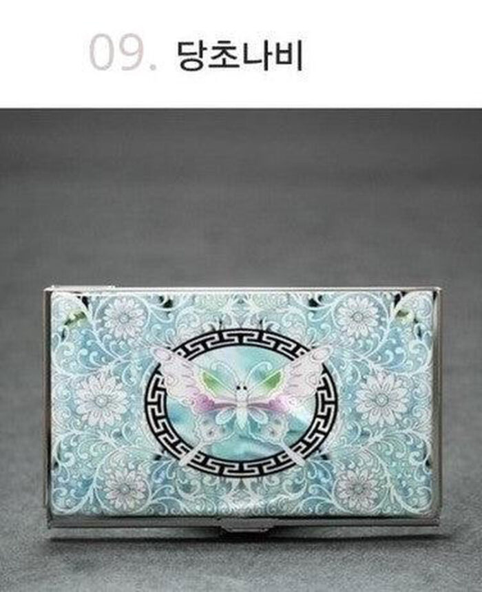 Woojin Art Mother-of-pearl Business Card Case Business Card Wallet - EmpressKorea