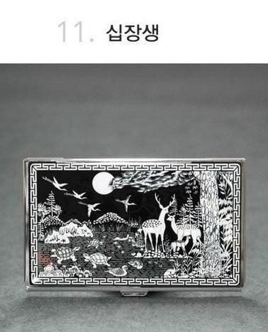 Woojin Art Mother-of-pearl Business Card Case Business Card Wallet - EmpressKorea