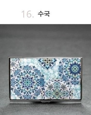 Woojin Art Mother-of-pearl Business Card Case Business Card Wallet - EmpressKorea