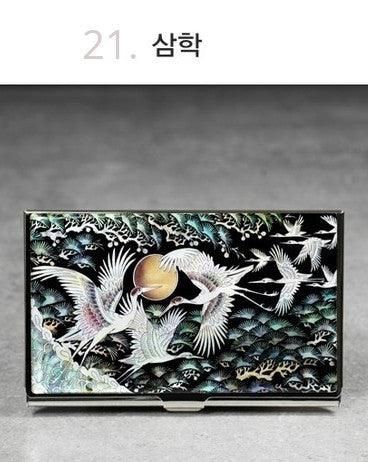 Woojin Art Mother-of-pearl Business Card Case Business Card Wallet - EmpressKorea