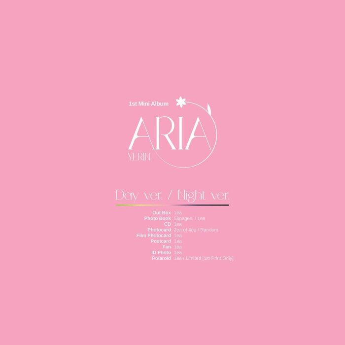 YERIN - 1st Mini Album: ARIA - EmpressKorea