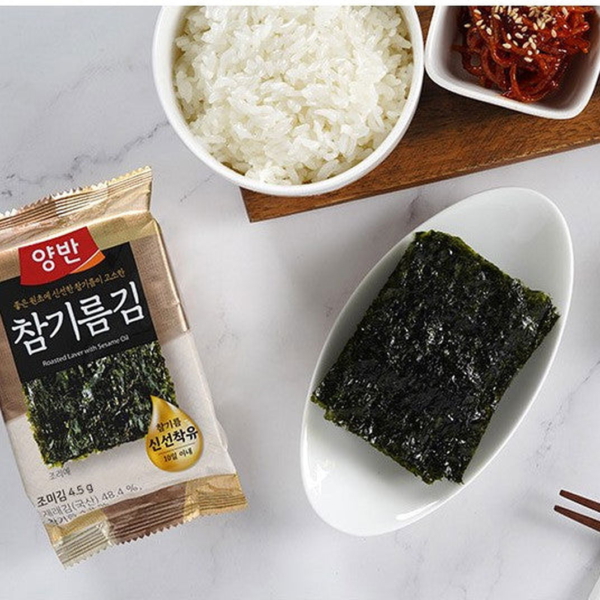 Yangban Roasted Laver with Sesame Oil 4.5g*24ea - EmpressKorea
