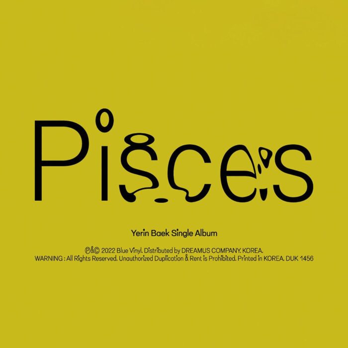 Yerin Baek - Single Album: Pisces - EmpressKorea