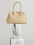 ZIENY Formal Lether Tote Bag [ZENNY BAG]_Beige - EmpressKorea