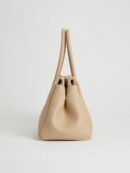 ZIENY Formal Lether Tote Bag [ZENNY BAG]_Beige - EmpressKorea