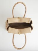 ZIENY Formal Lether Tote Bag [ZENNY BAG]_Beige - EmpressKorea