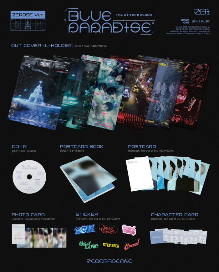 ZEROBASEONE - 5th Mini Album: BLUE PARADISE [ZEROSE Ver.] - Image 2