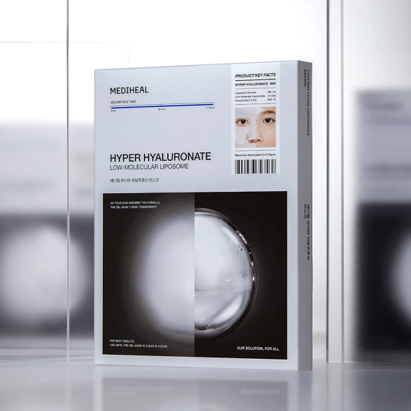 MEDIHEAL Hyper Hyaluronate Mask 34g*10sheets - Cosmetics - SKU: EK195460