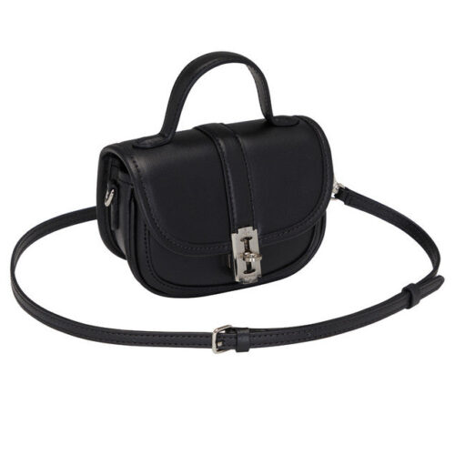 vunque Festone Leather Saddle Piccolo Black (VQB4-1CO390-1BKXX)