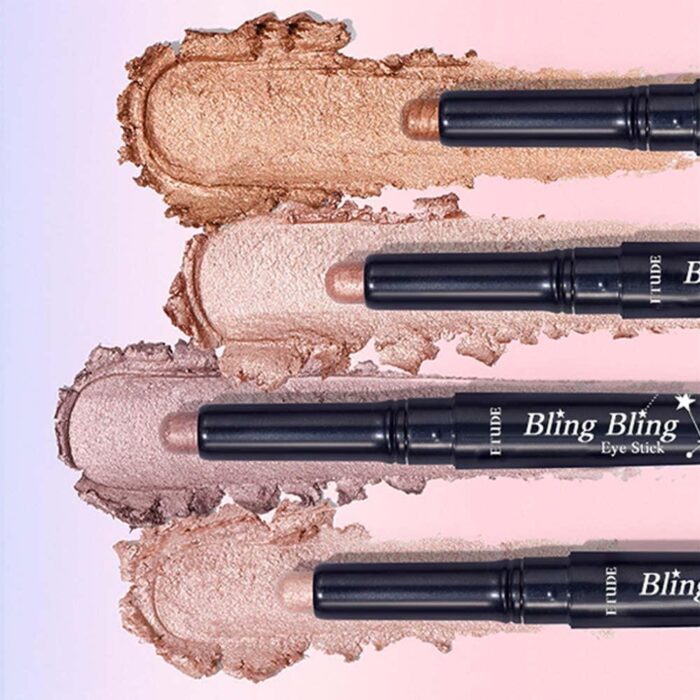 ETUDE Bling Bling Eye Stick (#8 Ivory Babystar) Long-Lasting Eye Shadow Stick with Blinding Glow and Soft Creamy Texture for Shining Eyes EmpressKorea
