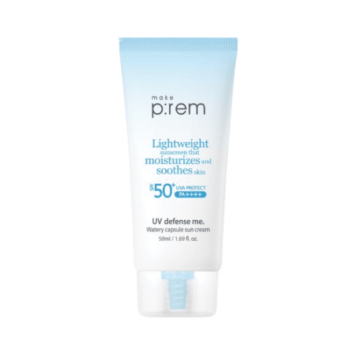 make p:rem UV Defense Me. Watery Capsule Sun Cream SPF 50+ PA++++ 50ml - EmpressKorea