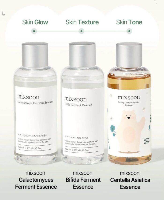 mixsoon Essence Layering Set No.1 (Galactomyces + Bifida + Centella asiatica) - EmpressKorea