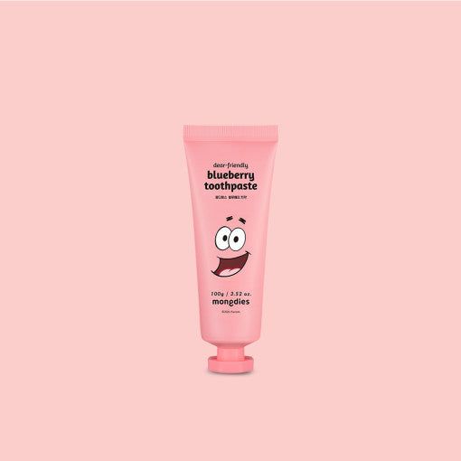 mongdies SpongeBob Blueberry Scent Kids Toothpaste 100g*2ea [For children who spit out toothpaste] - EmpressKorea