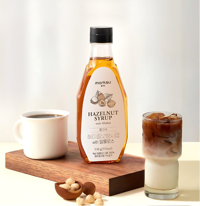 monksu Hazelnut Syrup with Allulose 530g