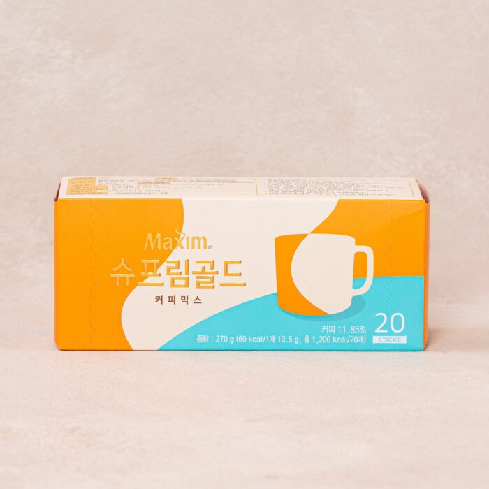 Maxim Supreme Gold Coffee Mix 13.5g x 20 Sticks x 2 Boxes - Image 4