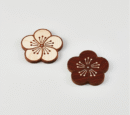 K-Heritage Plum Blossom Pattern Coaster Wood Magnet