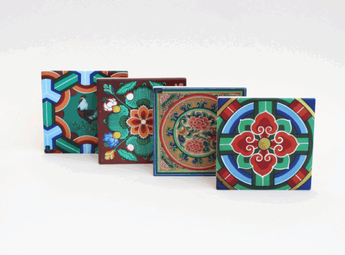 K-Heritage Dancheong Ceramic Coaster - Image 2