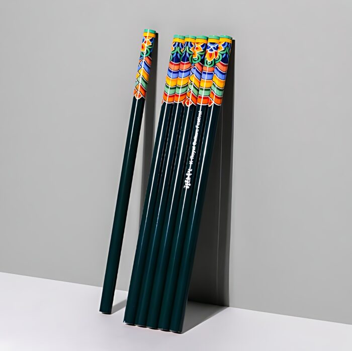 "meta_description": "Experience Korean elegance with the K-Heritage Dancheong Pencil Set. Perfect souvenir.",