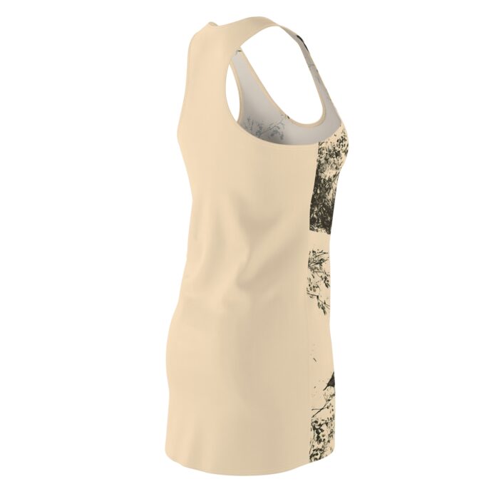 Nature-Inspired Women's Racerback Dress, Casual Summer Wear, Bird Print, Outdoor Dress, Gift for Nature Lovers, Vacation Dress - Image 4