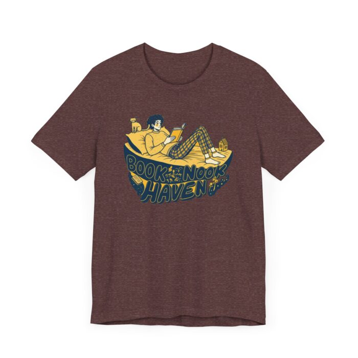 Cozy Book Nook Tee, Perfect for Readers, Literary Gifts, Book Lovers, Comfortable Casual Wear, Relaxing at Home - Image 43