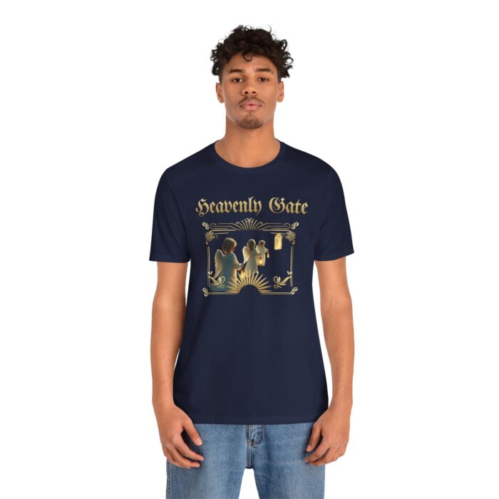 Heavenly Gate Unisex Tee, Angel Graphic Shirt, Spiritual Apparel, Gift for Dreamers, Casual Religious Top - Image 58