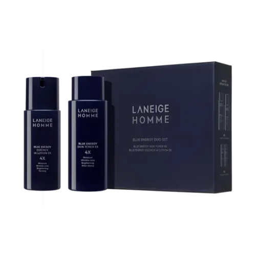 LANEIGE Blue Energy EX Toner 180ml & Lotion 125ml Duo Set – Revitalize Men's Skin with Marine Power