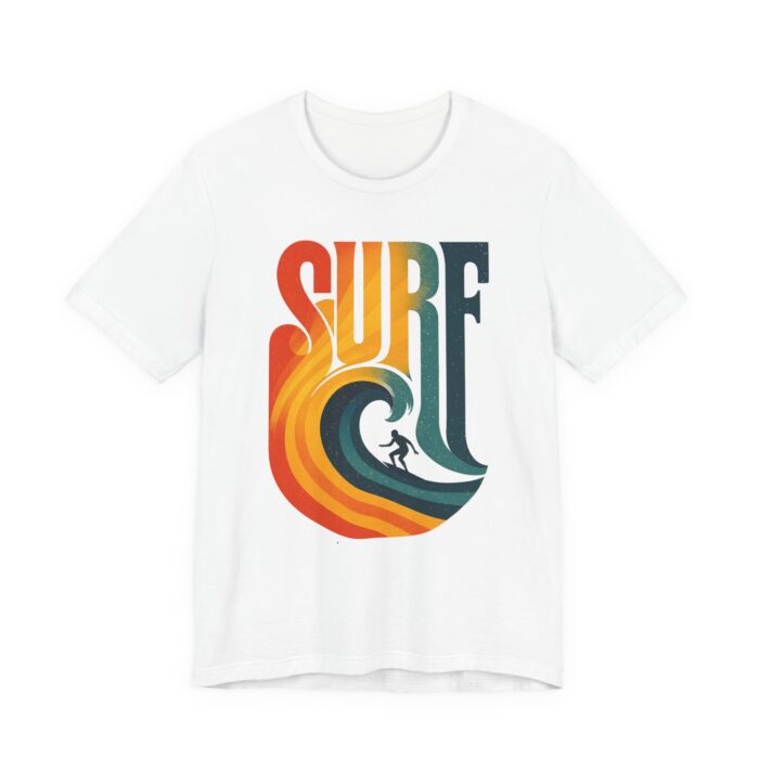 Surf Vibes Unisex Jersey Tee - Beachwear, Summer Style, Casual Top, Gift for Surfers, Ocean Lover T-Shirt - Image 4