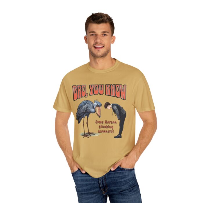 Shoebill Greeting Unisex Sweatshirt – Funny and Cute Korean Culture Design - Image 4