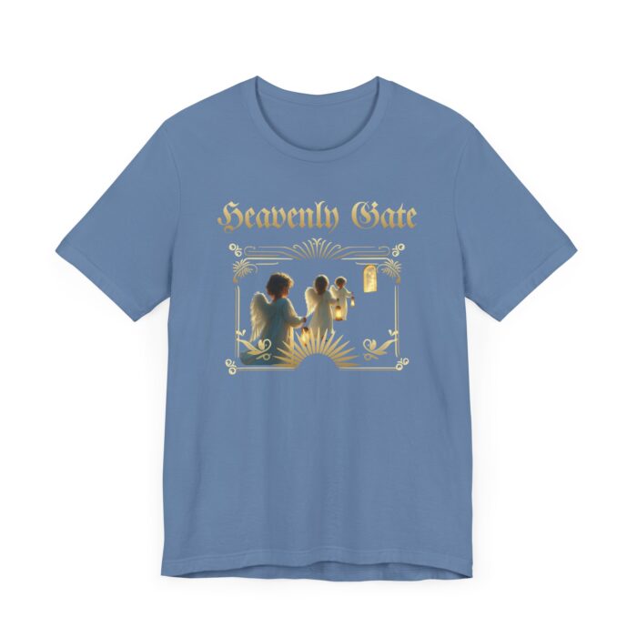 Heavenly Gate Unisex Tee, Angel Graphic Shirt, Spiritual Apparel, Gift for Dreamers, Casual Religious Top - Image 50