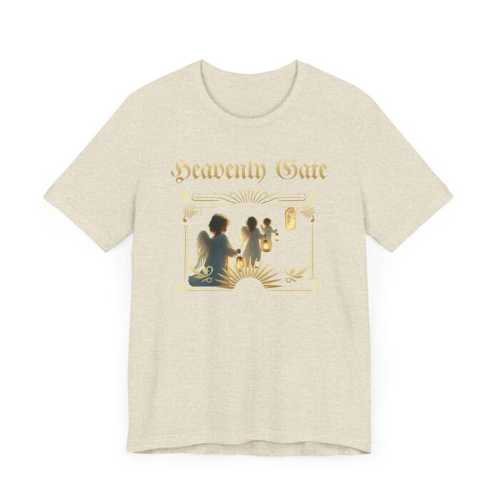 Heavenly Gate Unisex Tee, Angel Graphic Shirt, Spiritual Apparel, Gift for Dreamers, Casual Religious Top - Image 26