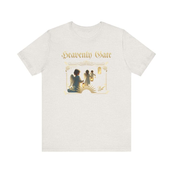 Heavenly Gate Unisex Tee, Angel Graphic Shirt, Spiritual Apparel, Gift for Dreamers, Casual Religious Top - Image 12