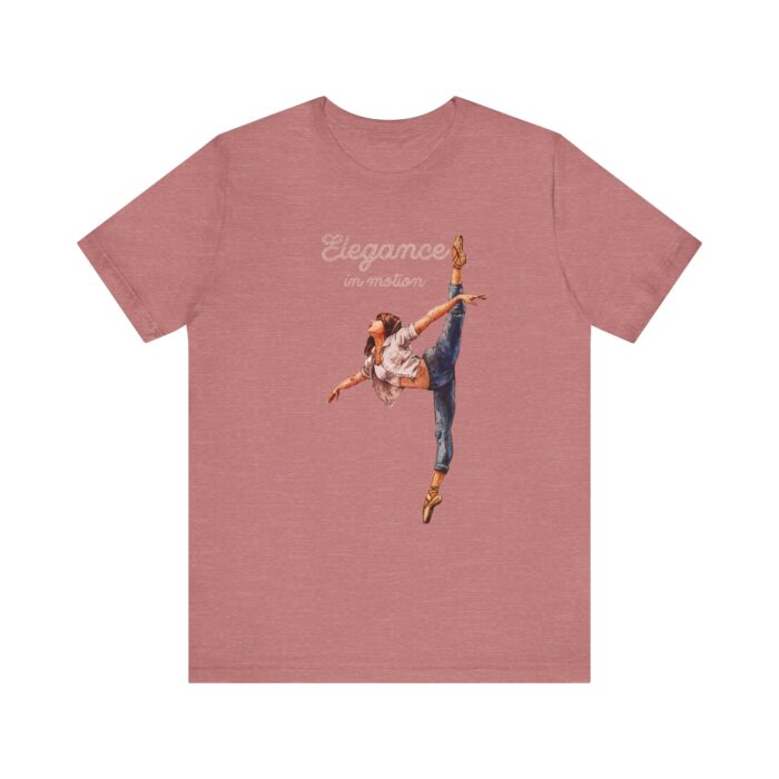 Elegant Dance T-Shirt, Ballet Tee, Unisex Jersey Shirt, Dance Lover Gift, Stylish Outfit, Trendy Apparel