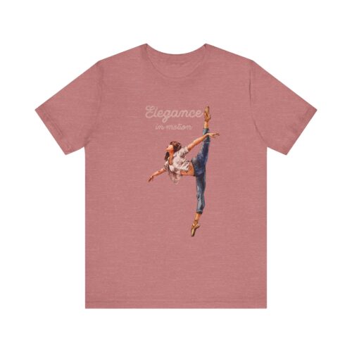 Elegant Dance T-Shirt, Ballet Tee, Unisex Jersey Shirt, Dance Lover Gift, Stylish Outfit, Trendy Apparel