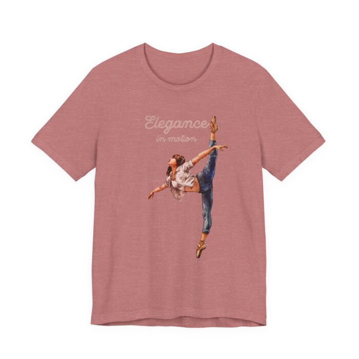 Elegant Dance T-Shirt, Ballet Tee, Unisex Jersey Shirt, Dance Lover Gift, Stylish Outfit, Trendy Apparel - Image 3