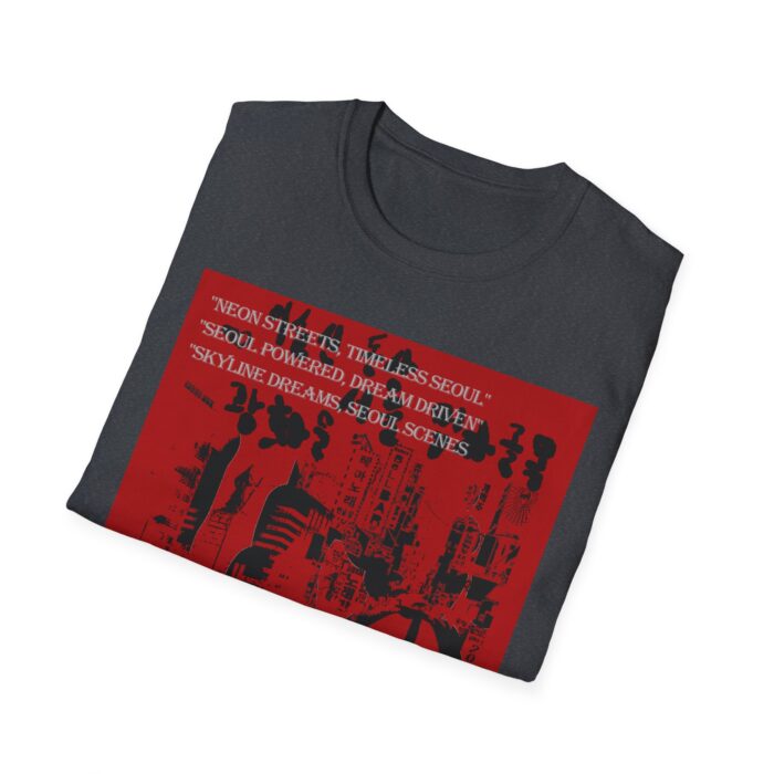 Heart of Korea Unisex Softstyle T-Shirt, Casual Wear, Korean Culture Shirt, Gift for Travelers, Vibrant Street Art Tee - Image 25