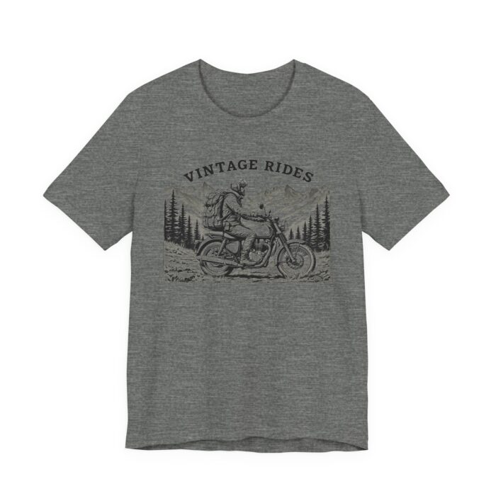 Vintage Rides Unisex Jersey Tee | Motorcycle Lover Gift, Biker T-Shirt, Casual Wear, Adventure Apparel, Unisex Vintage Style - Image 7