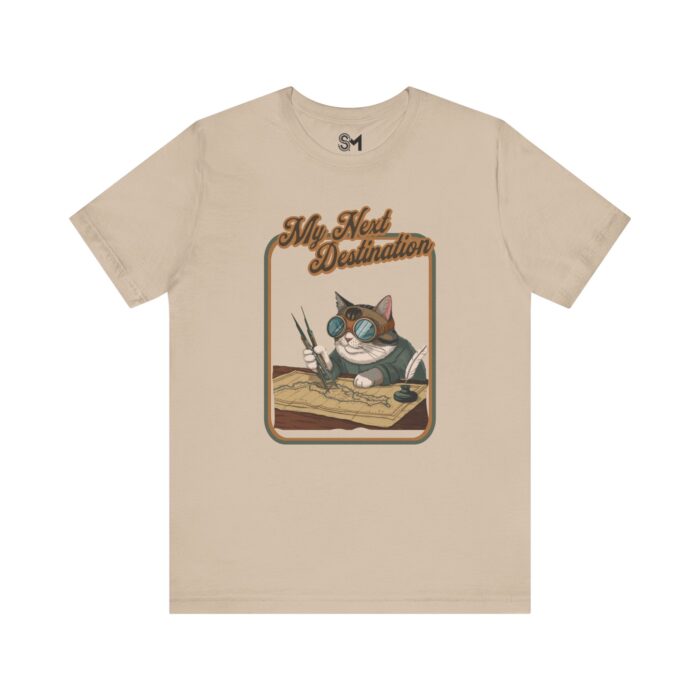 Adventurous Cat Graphic Tee - Image 5