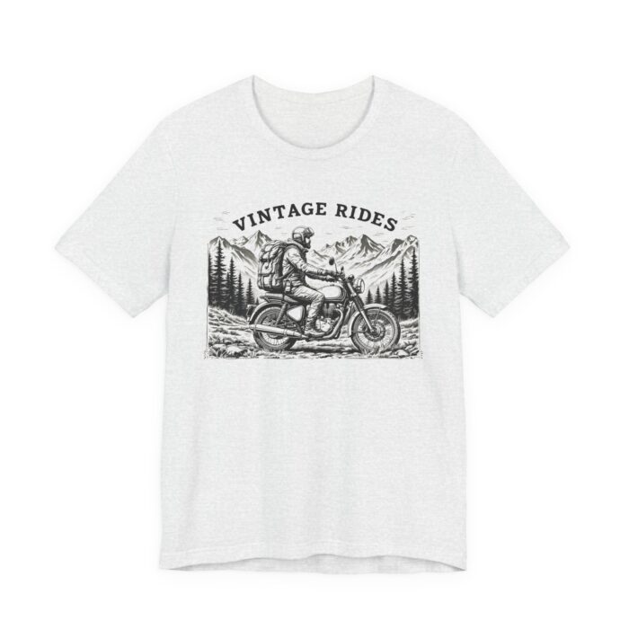 Vintage Rides Unisex Jersey Tee | Motorcycle Lover Gift, Biker T-Shirt, Casual Wear, Adventure Apparel, Unisex Vintage Style - Image 23