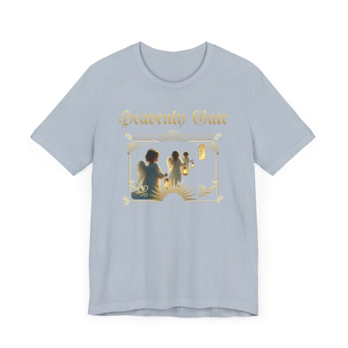 Heavenly Gate Unisex Tee, Angel Graphic Shirt, Spiritual Apparel, Gift for Dreamers, Casual Religious Top - Image 38
