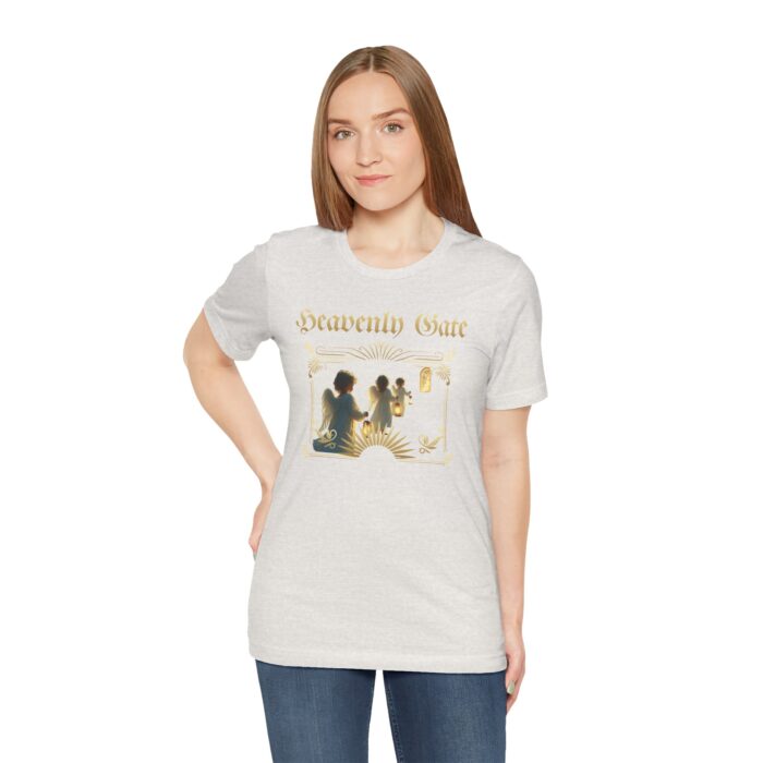 Heavenly Gate Unisex Tee, Angel Graphic Shirt, Spiritual Apparel, Gift for Dreamers, Casual Religious Top - Image 17