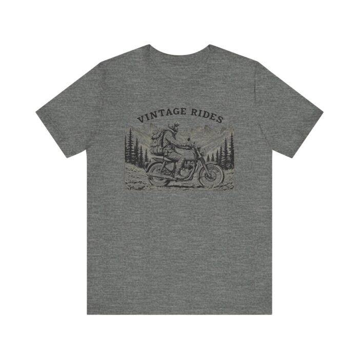 Vintage Rides Unisex Jersey Tee | Motorcycle Lover Gift, Biker T-Shirt, Casual Wear, Adventure Apparel, Unisex Vintage Style - Image 5
