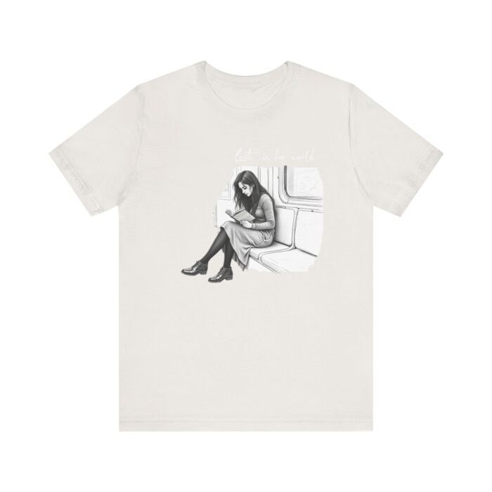 Reading Girl Unisex Tee, Cozy Reading Shirt, Book Lover's Tee, Literary Gift, Casual Everyday Wear - Image 5