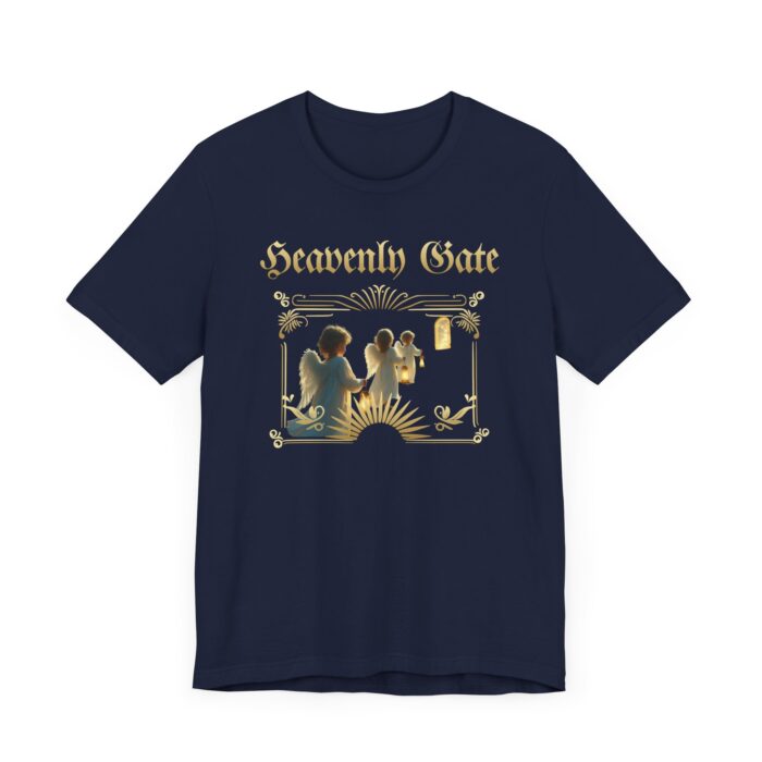 Heavenly Gate Unisex Tee, Angel Graphic Shirt, Spiritual Apparel, Gift for Dreamers, Casual Religious Top - Image 56