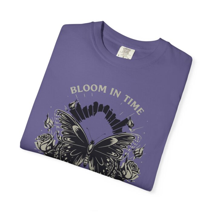 Sacred Floral Butterfly T-Shirt | Bloom in Time | Unisex Vintage Tee, Boho Style, Gift for Nature Lovers, Festival Wear, Unique Graphic Top - Image 3