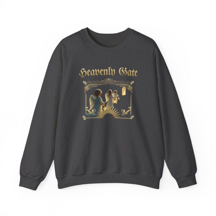 "meta_description": "Get cozy with the Heavenly Gate Unisex Sweatshirt, offering comfort and style for all.",