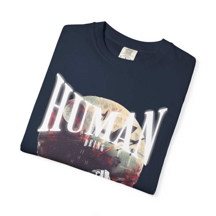 Futuristic Human Survivor Graphic Tee, Unisex Vintage T-shirt, Gift for Sci-Fi Lovers, Casual Wear, Space Theme Outfit - Image 11
