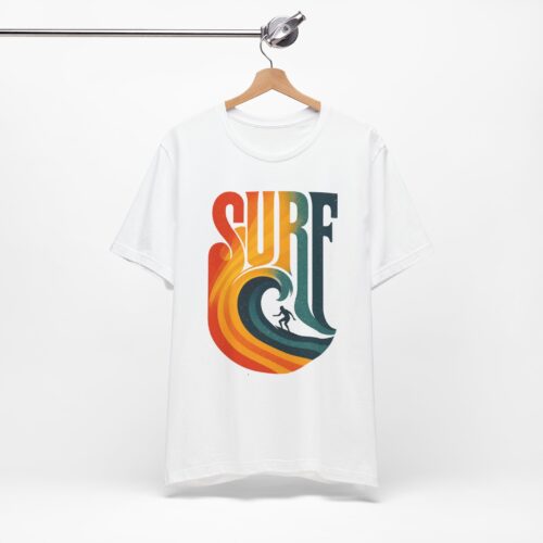 Surf Vibes Unisex Jersey Tee - Beachwear, Summer Style, Casual Top, Gift for Surfers, Ocean Lover T-Shirt